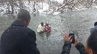 Winter Baptism in Rome #2